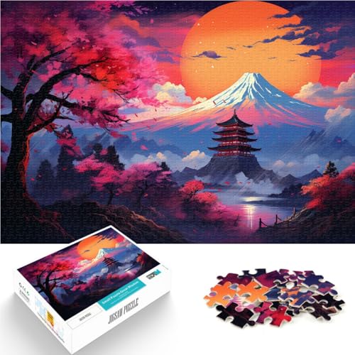 Puzzle für Erwachsene, 1000 Teile, japanische Landschaft, schwierig und herausfordernd, ganze Familie, 14,96 Zoll x 20,47 Zoll Puzzle für Erwachsene, 1000 Teile, japanische Landschaft, schwierig und herausfordernd, ganze Familie, 14,96 Zoll x 20,47 Zoll von SYUNFEI