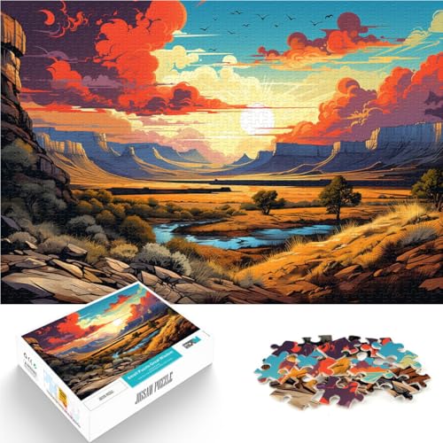 Puzzle für Erwachsene, 1000 Teile, wunderschöne Landschaft, Handgeschwindigkeitswettbewerb, 19,7 x 29,5 Zoll, Künstlersammlung, Bildende Kunst von SYUNFEI