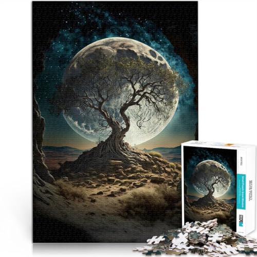 Puzzle für Erwachsene, 1000 Teile, Baum auf dem Mond, Lernspiele für Zuhause, DIY-Spielzeug, Geschenke für Freunde und Familie, 10,27 x 14,96 Zoll, für 14-Jährige Puzzle für Erwachsene, 1000 Teile, Baum auf dem Mond, Lernspiele für Zuhause, DIY-Spielzeug, Geschenke für Freunde und Familie, 10,27 x 14,96 Zoll, für 14-Jährige von SYUNFEI