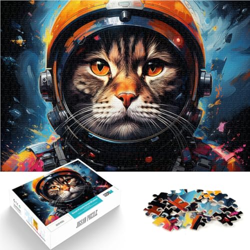 Puzzle für Erwachsene, 2000 Teile, Katzen auf dem Planeten, anspruchsvolles Spiel, Lernspiel für Geburtstag, Weihnachten, 27,56 Zoll x 39,37 Zoll von SYUNFEI