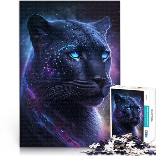Puzzle für Erwachsene, 1000 Teile, Schwarzer Leopard, Spielzeug, Denkspiel, Herausforderung für die Gehirnintelligenz, süchtig machendes Spielzeug, 50 x 75 cm, für 14-Jährige Puzzle für Erwachsene, 1000 Teile, Schwarzer Leopard, Spielzeug, Denkspiel, Herausforderung für die Gehirnintelligenz, süchtig machendes Spielzeug, 50 x 75 cm, für 14-Jährige von SYUNFEI