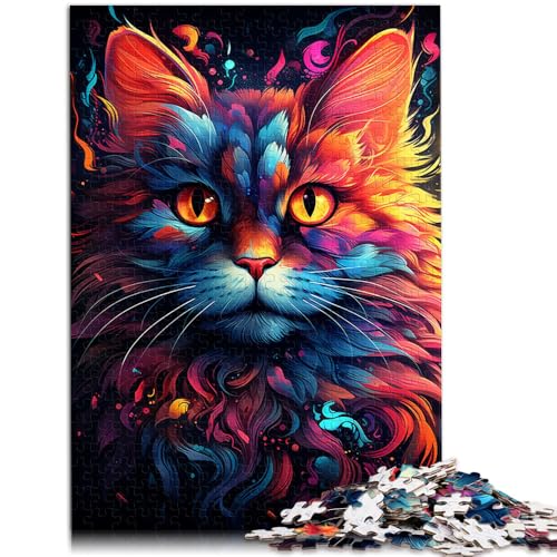 Puzzle für Erwachsene, 2000 Teile, seltsame kleine Schwarze Katze, schwieriges Puzzle, Geschenk zum Geburtstag, 27,56 x 39,37 Zoll, für Teenager ab 14 Jahren von SYUNFEI