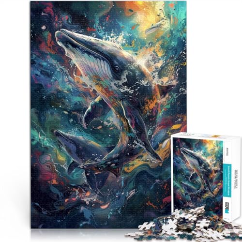 Puzzle Erwachsene, 1000 Teile, Wale, Galaxie, Spaß die ganze Familie, Herausforderung die Gehirnintelligenz, süchtig machendes Spielzeug,38x52cm, Teenager ab 14 Jahren Puzzle Erwachsene, 1000 Teile, Wale, Galaxie, Spaß die ganze Familie, Herausforderung die Gehirnintelligenz, süchtig machendes Spielzeug,38x52cm, Teenager ab 14 Jahren von SYUNFEI