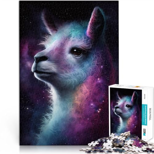 Puzzle für Erwachsene, 1000 Teile, Galaxie, Alpaka, Weltraum, Lernspielzeug, Familienspiele, lustiges Geschenk,38x52cm, für Teenager ab 14 Jahren Puzzle für Erwachsene, 1000 Teile, Galaxie, Alpaka, Weltraum, Lernspielzeug, Familienspiele, lustiges Geschenk,38x52cm, für Teenager ab 14 Jahren von SYUNFEI