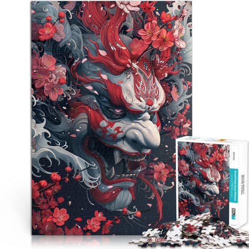 Puzzle für Erwachsene, 2000 Teile, antike japanische Masken, Spaß für die ganze Familie, Weihnachtswunschliste mit Weihnachtsmann, 70 x 100 cm, für Teenager ab 14 Jahren Puzzle für Erwachsene, 2000 Teile, antike japanische Masken, Spaß für die ganze Familie, Weihnachtswunschliste mit Weihnachtsmann, 70 x 100 cm, für Teenager ab 14 Jahren von SYUNFEI