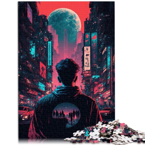 1000-teiliges Puzzle für Erwachsene, Stadtkunst-Spielzeug, Denkspiel, Herausforderung für die Gehirnintelligenz, süchtig machendes Spielzeug,38x52cm, für 14-Jährige von SYUNFEI