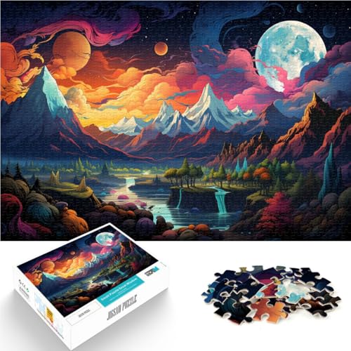 2000-teiliges Puzzle für Erwachsene, Fantasie-Berglandschaft, Quizspiel, 27,56 x 39,37 Zoll, Weihnachts-Puzzle-Geschenke, geeignet für und Jugendliche ab 14 Jahren 2000-teiliges Puzzle für Erwachsene, Fantasie-Berglandschaft, Quizspiel, 27,56 x 39,37 Zoll, Weihnachts-Puzzle-Geschenke, geeignet für und Jugendliche ab 14 Jahren von SYUNFEI