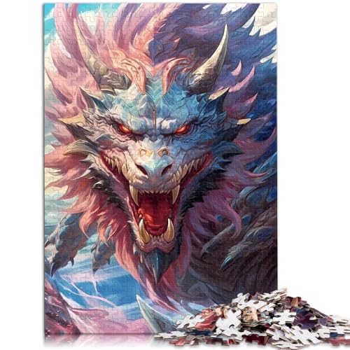 2000-teiliges Puzzle für Erwachsene, Drachengott-Spielzeug, Denkspiel, Herausforderung der Gehirnintelligenz, süchtig machendes Spielzeug, 27,56 x 39,37 Zoll, für 14-Jährige von SYUNFEI