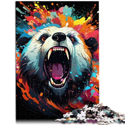 1000-teiliges Puzzle für Erwachsene. Panda-Denkspiel-Puzzle ganze Familie. 10,27 x 14,96 Zoll, für Teenager ab 14 Jahren von SYUNFEI