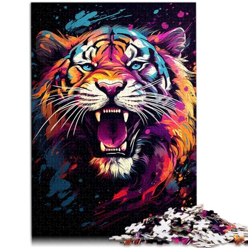 Puzzle für Erwachsene, 1000 Teile, Tigerspielzeug, Denkspiel, Familienspiel, Stressabbau, schwieriges Herausforderungspuzzle, 19,7 x 29,5 Zoll Puzzle für Erwachsene, 1000 Teile, Tigerspielzeug, Denkspiel, Familienspiel, Stressabbau, schwieriges Herausforderungspuzzle, 19,7 x 29,5 Zoll von SYUNFEI