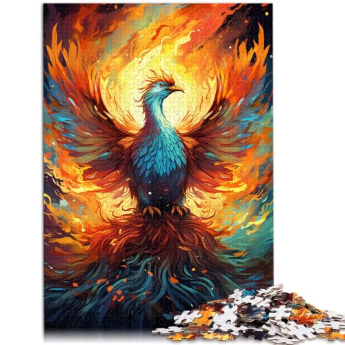 Puzzle für Erwachsene, 1000 Teile, Feuerfarbener Phönix, Lernspielzeug, Familienspiele, tolles Geschenk für Spiele, 14,96 x 20,47 Zoll von SYUNFEI