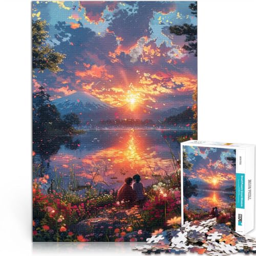 Puzzle für Erwachsene, 1000 Teile, Landschaft im japanischen Stil, das Puzzle, geeignet als Schreibtischdekoration, 50 x 75 cm, für Teenager ab 14 Jahren Puzzle für Erwachsene, 1000 Teile, Landschaft im japanischen Stil, das Puzzle, geeignet als Schreibtischdekoration, 50 x 75 cm, für Teenager ab 14 Jahren von SYUNFEI
