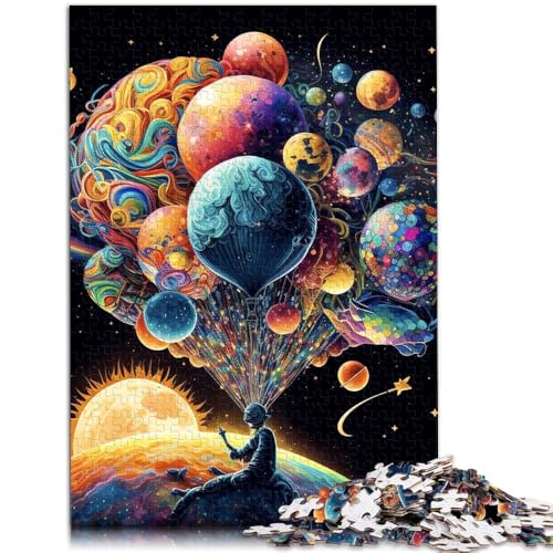 Puzzle für Erwachsene, 1000 Teile, bunter Planet, Denkspiel, Lernspiel für Geburtstag, Weihnachten, 26x38cm, für 14-Jährige von SYUNFEI