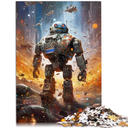 Puzzles für Erwachsene Robot War Puzzles für Erwachsene, 1000 Teile, 14,96 x 20,47 Zoll, Papppuzzles für Kinder ab 14 Jahren, dekomprimierendes, intellektuelles Lernspielzeug von SYUNFEI