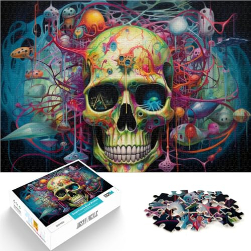 Puzzle für Erwachsene, 1000 Teile, Skelettwelt, Lernspielzeug, Familienspiele zur Heimdekoration,38x52cm, für Teenager ab 14 Jahren von SYUNFEI