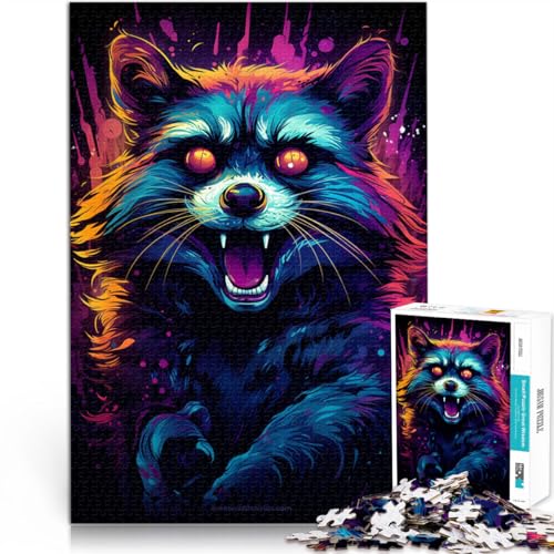 Puzzle für Erwachsene, 1000 Teile, Waschbär-Tierspielzeug, Denkspiel, anspruchsvoll, Aber lustig und humorvoll,50x75cm, für 14-Jährige Puzzle für Erwachsene, 1000 Teile, Waschbär-Tierspielzeug, Denkspiel, anspruchsvoll, Aber lustig und humorvoll,50x75cm, für 14-Jährige von SYUNFEI