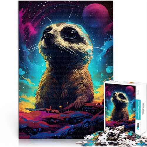 Puzzle für Erwachsene, 1000 Teile, Astronauten-Erdmännchen-Spielzeug, Denkspiel, ganze Familie, 50 x 75 cm, für 14-Jährige von SYUNFEI