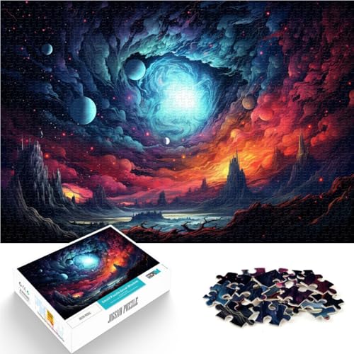 1000-teiliges Puzzle für Erwachsene, farbenfrohe Landschaftskunst, Spielzeug, Denkspiel, tolle Geschenke und Spielzeuge,38x52cm, geeignet für Kinder und Jugendliche ab 14 Jahren von SYUNFEI