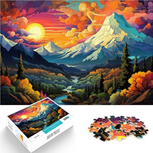 Puzzle für Erwachsene mit 1000 Teilen, Landschaftsspielzeug, Denkspiel, Wanddekoration, einzigartiges Geburtstags, 50 x 75 cm, für 14-Jährige Puzzle für Erwachsene mit 1000 Teilen, Landschaftsspielzeug, Denkspiel, Wanddekoration, einzigartiges Geburtstags, 50 x 75 cm, für 14-Jährige von SYUNFEI