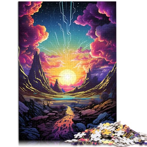 Puzzle für Erwachsene, 1000 Teile, Gemälde, Fantasielandschaft, Lernspiele für Zuhause, DIY-Spielzeug, 14,96 x 20,47 Zoll, von SYUNFEI