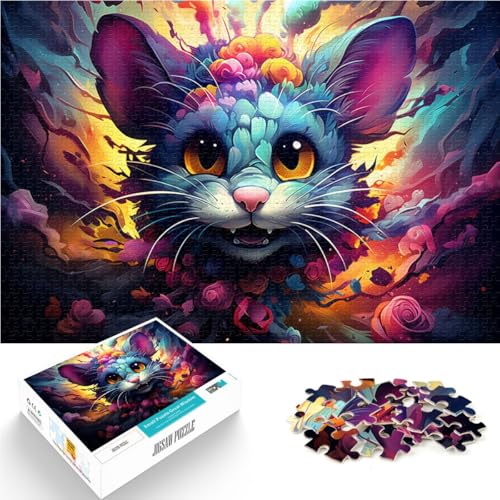 2000-teiliges Puzzle für Erwachsene, Maus-Malspielzeug, Denkspiel, Lernspiel für Geburtstag, Weihnachten, 70 x 100 cm, für Teenager ab 14 Jahren von SYUNFEI