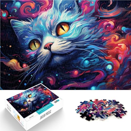Puzzle für Erwachsene, 1000 Teile, Siamkatze, Lernspiele für Zuhause, DIY-Spielzeug, Lernspiel für Geburtstag, Weihnachten, 19,7 x 29,5 Zoll von SYUNFEI