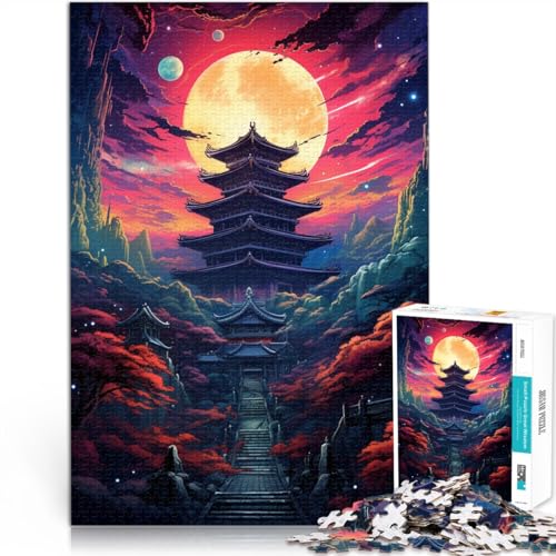 Puzzle für Erwachsene, 2000 Teile, Tempel, Japanisches Spielzeug, Denkspiel, anspruchsvoll, Aber unterhaltsam und humorvoll, 70 x 100 cm, für 14-Jährige von SYUNFEI