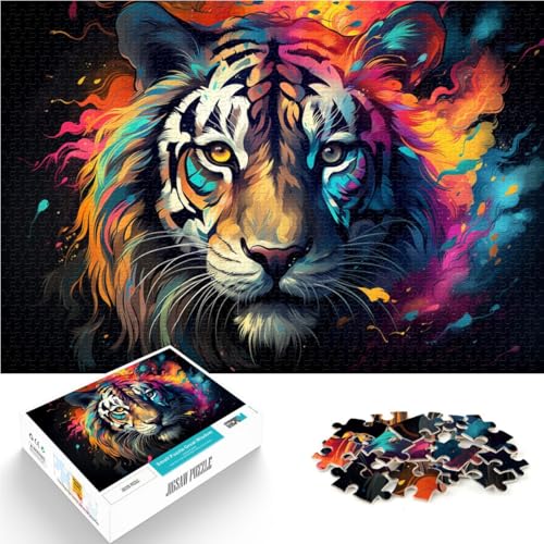 2000-teiliges Puzzle für Erwachsene, wütender, gewalttätiger Tiger, Spielzeug, Denkspiel, Stressabbau, schwierige Herausforderung, 70 x 100 cm, für Teenager ab 14 Jahren von SYUNFEI