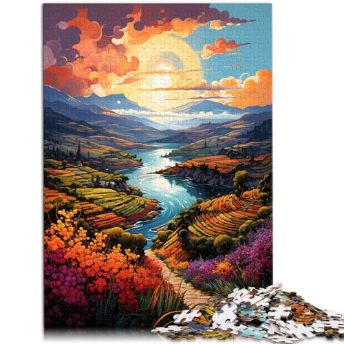 Puzzle für Erwachsene, 2000 Teile, Douro Valley, Spielzeug, Denkspiel, Herausforderung für die Gehirnintelligenz, süchtig machendes Spielzeug, 27,56 x 39,37 Zoll, für 14-Jährige von SYUNFEI