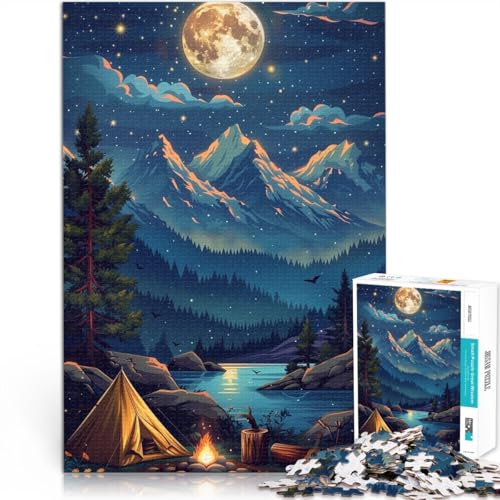 Puzzle für Erwachsene, 1000 Teile, Camping, Wildspielzeug, Denkspiel, anspruchsvoll, Aber lustig und humorvoll,38x52cm, für 14-Jährige von SYUNFEI