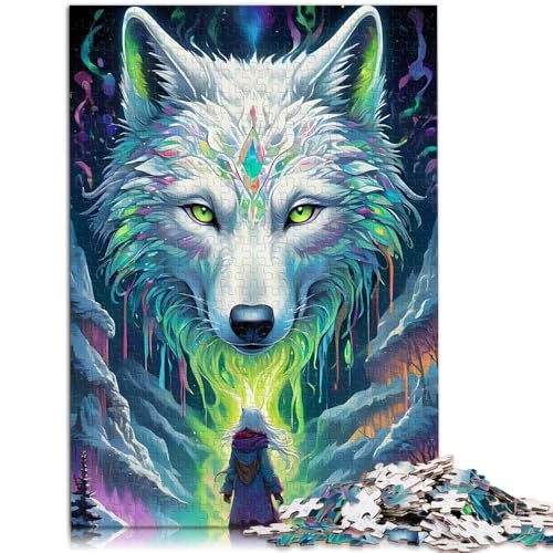 Puzzle für Erwachsene, 2000 Teile, weißer Wolf, schwierig, ganze Familie, 70 x 100 cm, für 14-Jährige von SYUNFEI