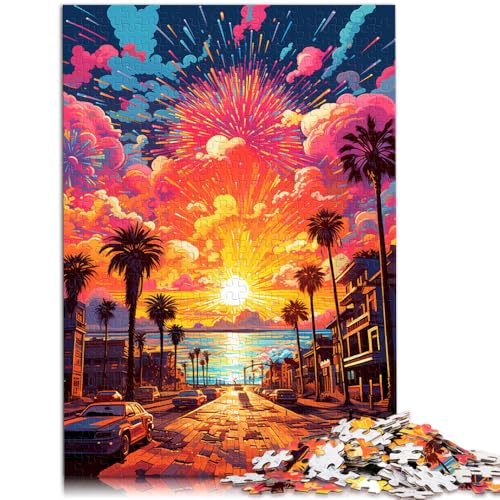 Puzzle für Erwachsene, 1000 Teile, Venice Beach, Spielzeug, Denkspiel, Herausforderung für die Gehirnintelligenz, süchtig machendes Spielzeug, 14,96 x 20,47 Zoll von SYUNFEI