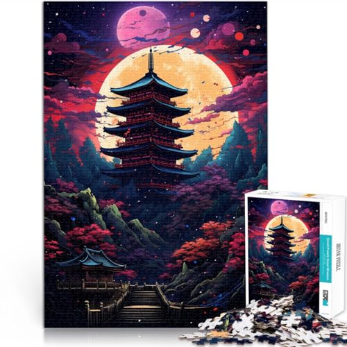 Puzzle für Erwachsene, 1000 Teile, Tempel, Japan, Spielzeug, Denkspiel, ganze Familie, 26x38cm, für Teenager ab 14 Jahren von SYUNFEI