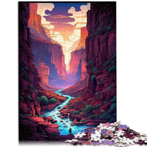 Puzzle für Erwachsene, 2000 Teile, amerikanischer Grand Canyon, Quizspiel, Stressabbau, Urlaub zu Hause, Zeit totschlagen, 27,56 x 39,37 Zoll, für Teenager ab 14 Jahren von SYUNFEI