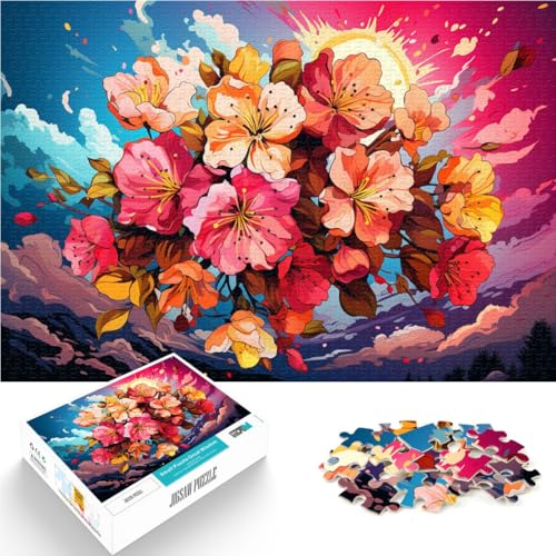 1000-teiliges Puzzle für Erwachsene, Apfelblüten-Quizspiel, ganze Familie,38x52cm, für Teenager ab 14 Jahren von SYUNFEI
