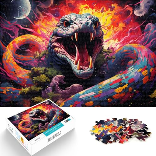 Puzzle für Erwachsene, 1000 Teile, buntes Python-Quizspiel, ganze Familie,38x52cm, für 14-Jährige von SYUNFEI