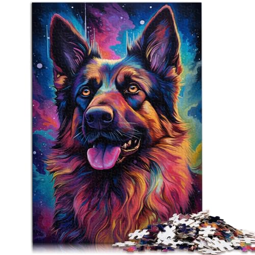 Puzzle für Erwachsene, 1000 Teile, Deutscher Schäferhund, Quizspiel, ganze Familie, 50 x 75 cm, für Teenager ab 14 Jahren von SYUNFEI