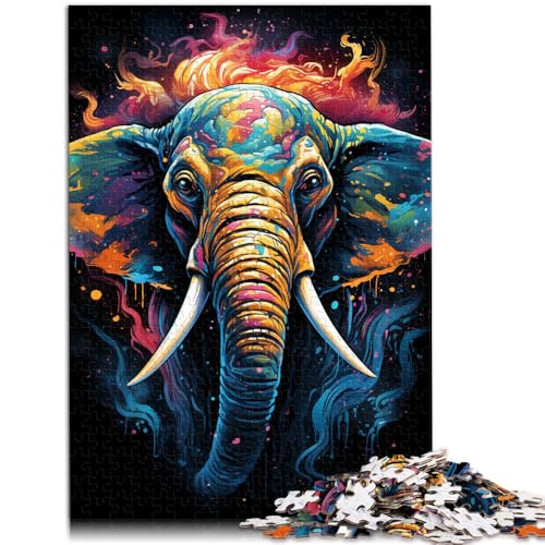 Puzzle für Erwachsene, 1000 Teile, Malen, Farbiger Elefant, Lernspielzeug, Weihnachts- und Geburtstagsgeschenke, 50 x 75 cm, für Teenager ab 14 Jahren Puzzle für Erwachsene, 1000 Teile, Malen, Farbiger Elefant, Lernspielzeug, Weihnachts- und Geburtstagsgeschenke, 50 x 75 cm, für Teenager ab 14 Jahren von SYUNFEI
