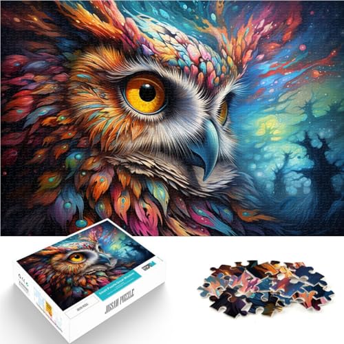 1000-teiliges Puzzle für Erwachsene, Fantasie-Eulenmalerei, Spiele, Spielzeug, Geschenk, Lernspiel zum Geburtstag, Weihnachten, 19,7 x 29,5 Zoll 1000-teiliges Puzzle für Erwachsene, Fantasie-Eulenmalerei, Spiele, Spielzeug, Geschenk, Lernspiel zum Geburtstag, Weihnachten, 19,7 x 29,5 Zoll von SYUNFEI