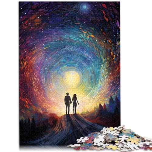 2000-teiliges Puzzle für Erwachsene, Pärchen unter dem Sternenhimmel, Quizspiel, Geburtstagsgeschenk, Geschenke, Wandkunst, 70 x 100 cm, für 14-Jährige von SYUNFEI