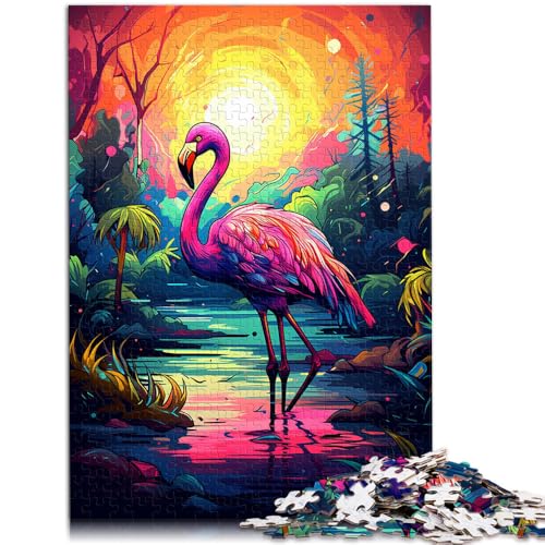 1000-teiliges Puzzle Erwachsene, Farbmalerei, Flamingo, Quizspiel, Stressabbau, Urlaub zu Hause, Zeit totschlagen, 50 x 75 cm, geeignet Kinder und Jugendliche ab 14 Jahren 1000-teiliges Puzzle Erwachsene, Farbmalerei, Flamingo, Quizspiel, Stressabbau, Urlaub zu Hause, Zeit totschlagen, 50 x 75 cm, geeignet Kinder und Jugendliche ab 14 Jahren von SYUNFEI