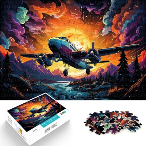 Puzzle für Erwachsene, 2000 Teile, Flugzeug, Farbhimmel, Spiele, Spielzeug, Geschenk, Lernspiel zum Geburtstag, Weihnachten, 27,56 x 39,37 Zoll von SYUNFEI