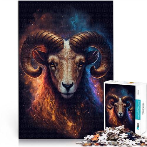 Puzzle für Erwachsene, 1000 Teile, Traumziege, Lernpuzzle, 38x52cm, für Teenager ab 14 Jahren von SYUNFEI