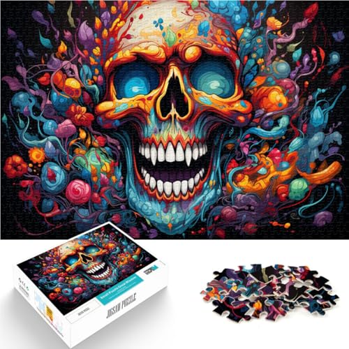 Puzzle für Erwachsene, 1000 Teile, Graffiti-Totenkopfkunst. Quizspiel ganze Familie. 50 x 75 cm, für Teenager ab 14 Jahren Puzzle für Erwachsene, 1000 Teile, Graffiti-Totenkopfkunst. Quizspiel ganze Familie. 50 x 75 cm, für Teenager ab 14 Jahren von SYUNFEI