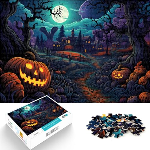 Puzzle für Erwachsene, 2000 Teile, Halloween-Horrornacht, DIY-Puzzle, Spielzeug, Wanddekoration, einzigartige Geburtstags, 27,56 x 39,37 Zoll von SYUNFEI