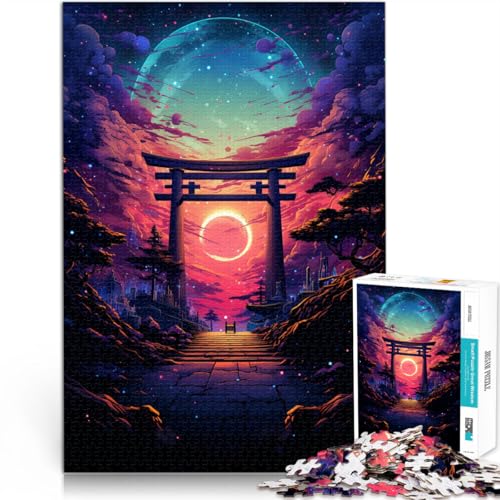Puzzle für Erwachsene, 1000 Teile, Japanisches Torii-Tor-Quizspiel, Wanddekoration, einzigartige Geburtstags, 14,96 x 20,47 Zoll Puzzle für Erwachsene, 1000 Teile, Japanisches Torii-Tor-Quizspiel, Wanddekoration, einzigartige Geburtstags, 14,96 x 20,47 Zoll von SYUNFEI