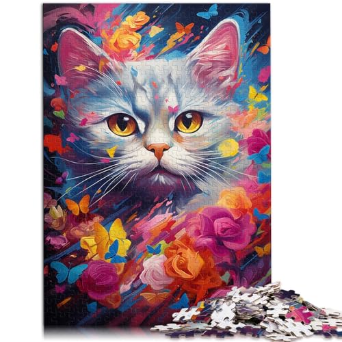 Puzzle für Erwachsene, 2000 Teile, Bunte Katze, Spiele, Spielzeug, Geschenk, ganze Familie, 70 x 100 cm, für 14-Jährige von SYUNFEI