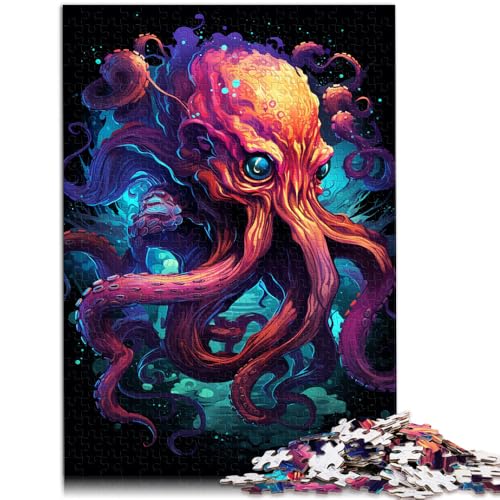1000-teiliges Puzzle für Erwachsene, Kunstgemälde eines Oktopus, Quizspiel, Geburtstagsgeschenk, Geschenke, Wandkunst, 50 x 75 cm, für Teenager ab 14 Jahren 1000-teiliges Puzzle für Erwachsene, Kunstgemälde eines Oktopus, Quizspiel, Geburtstagsgeschenk, Geschenke, Wandkunst, 50 x 75 cm, für Teenager ab 14 Jahren von SYUNFEI