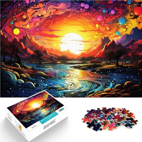 Puzzle für Erwachsene, 2000 Teile, Landschaft, Präzisionsschnitt-Puzzle, ganze Familie, 70 x 100 cm, für 14-Jährige von SYUNFEI