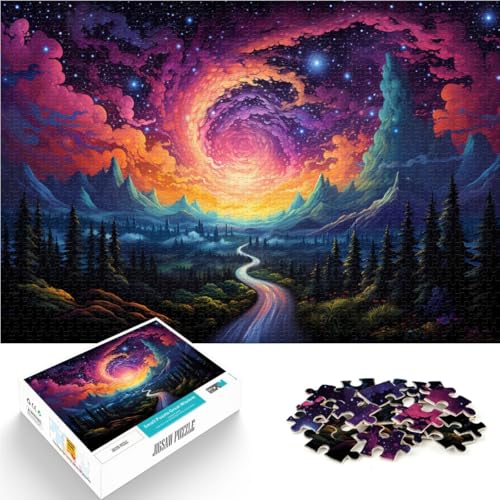 1000-teiliges Puzzle für Erwachsene, Landschafts-Quizspiel, hilft dem Gehirn, süchtig machendes Spielzeug zu trainieren und Geduld zu fördern, 19,7 x 29,5 Zoll von SYUNFEI